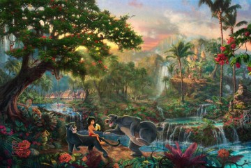 kinkade Painting - The Jungle Book Thomas Kinkade